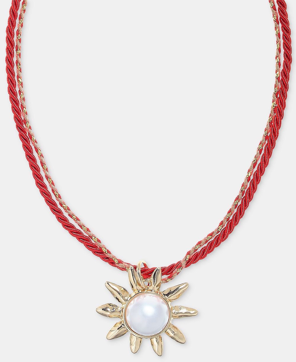 Подвеска On 34th Imitation Pearl Sun Double Cord, 16" + 2" extender