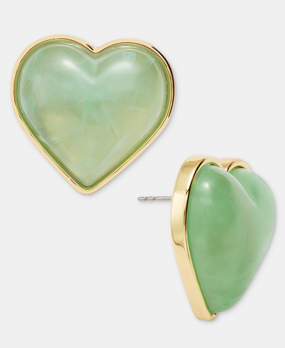On 34th серьги с пуговицей Heart