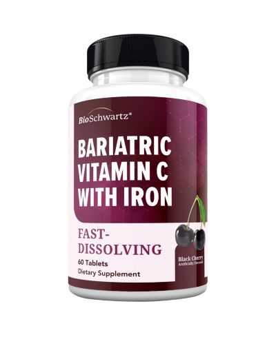 Витамины Bioschwartz Bariatric Iron + Vitamin C 30 Day Meltable Tablets, 60ct
