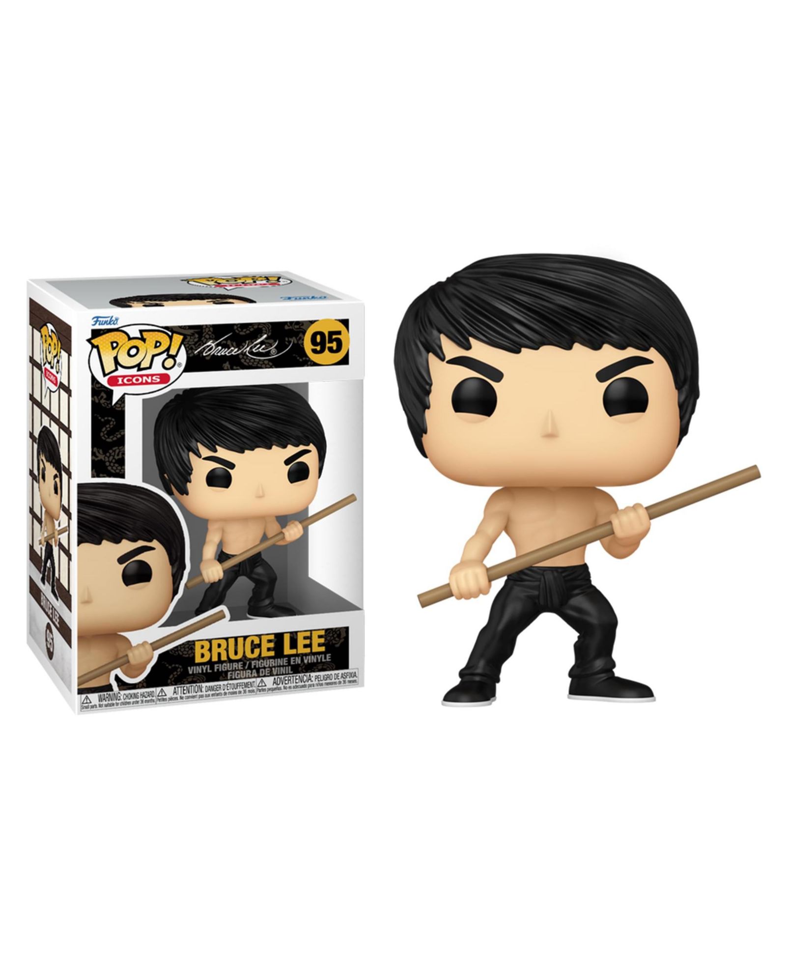 Фигурка Funko Bruce Lee POP Icons | Bruce Lee с шестом