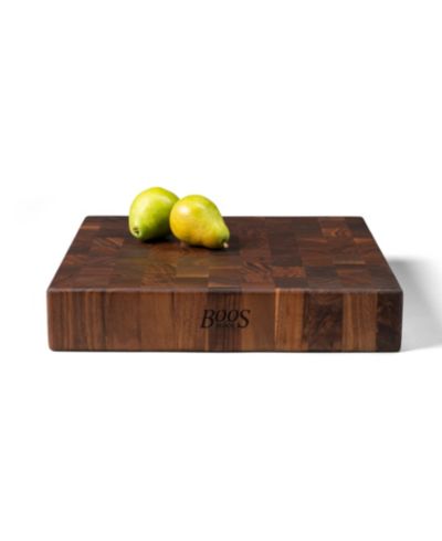 John Boos CCB Series Square Wooden Walnut Cutting Board, 15" x 15"