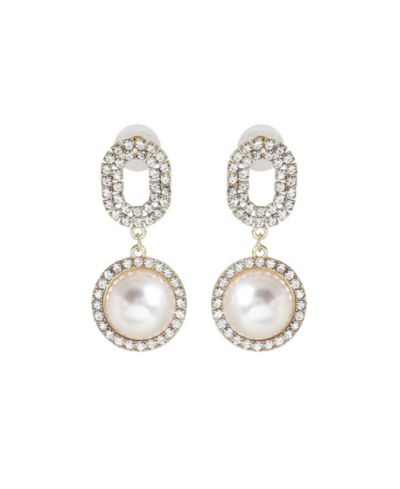 Женские серьги SOHI Gold Embellished Snowball Drop