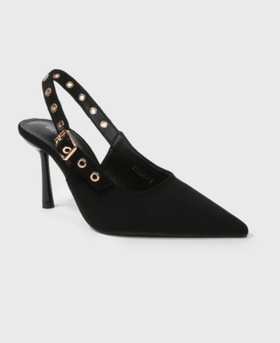 Женские туфли BERNESS Women's Candes Microfiber Suede Slingback Pumps