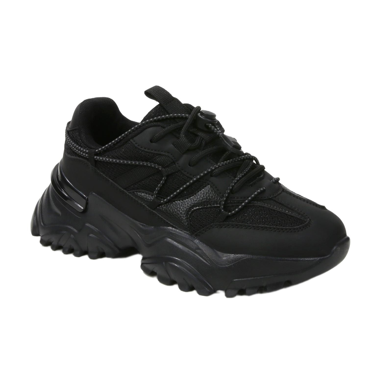 BERNESS Women's Branch Mixed Material Lace-Up Sneakers