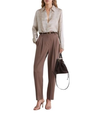 REISS Women's Annie Snake Print Shirt