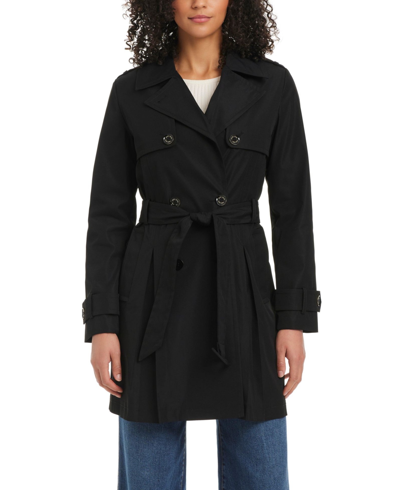 Женский укороченный тренч-коттель kate spade new york Short Double-Breasted Trench Coat