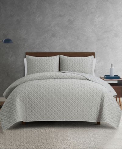 Комплект из 3 предметов Perry Ellis Henley Jacquard Quilt Set, King