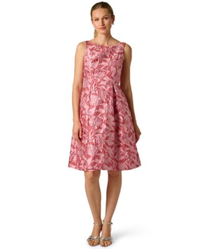 Adrianna Papell Women's Boat Neck Dress