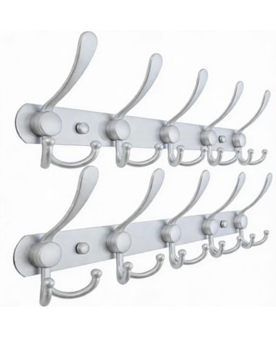 YIGII Набор из 5 крючков для стены из нержавеющей стали - Heavy Duty, Anti-Tear, Multi-Use
