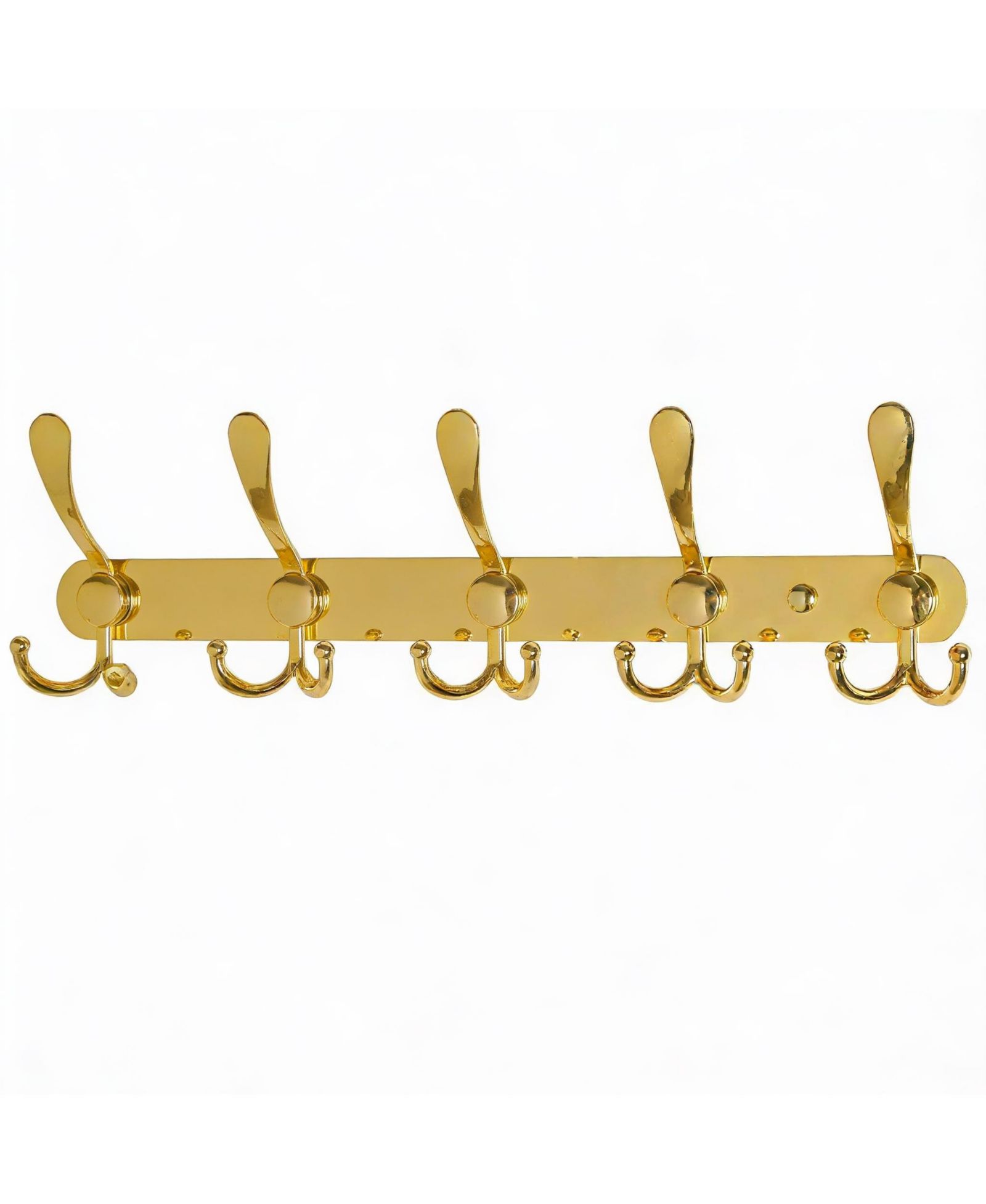 YIGII Heavy Duty 5-Tri Hook Wall Rack - Gold
