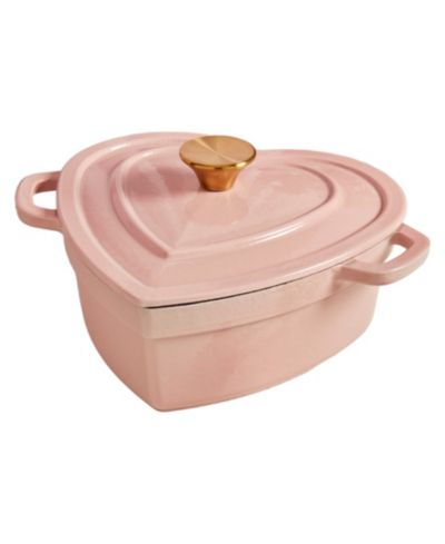 Smith and Clark 3-Quart Enameled Cast Iron Heart-Shaped Dutch Oven