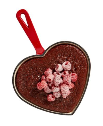 Smith and Clark 9" Enameled Cast Iron Heart-Shaped Skillet
