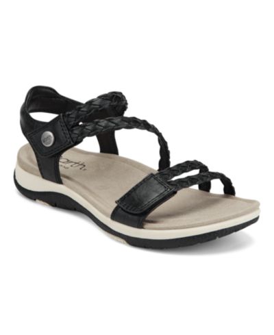 Earth Women's Stellon Braided Strappy Flat Sandals