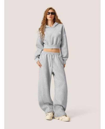 Женский комплект Aelfric Eden Cloud Essential Fleece Cropped Pullover Hoodie Set