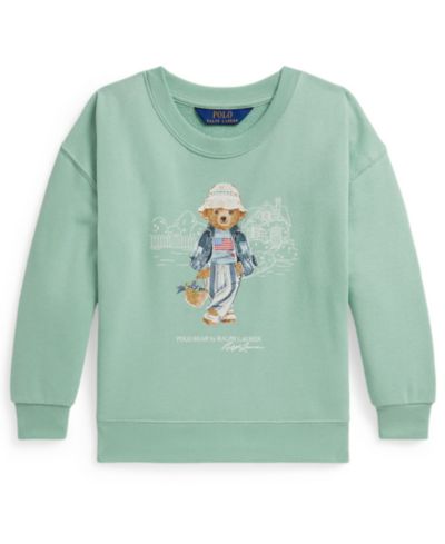 Polo Ralph Lauren Girls' 2-6X Polo Bear Terry Pull-On Sweatshirt