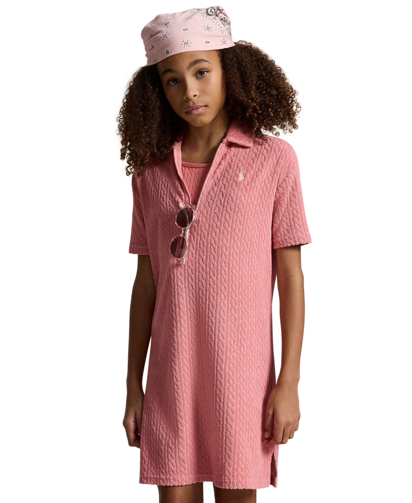 Polo Ralph Lauren Girls' Cable Terry платье
