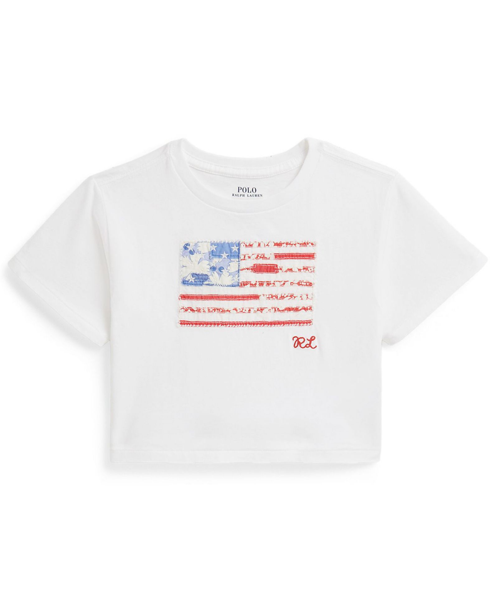 Polo Ralph Lauren Детская футболка с цветочным принтом и воротником crewneck