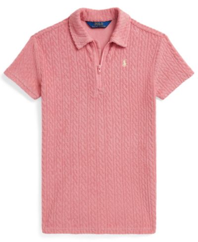 Детская поло футболка Polo Ralph Lauren 2-6X Cable Terry Quarter-Zip