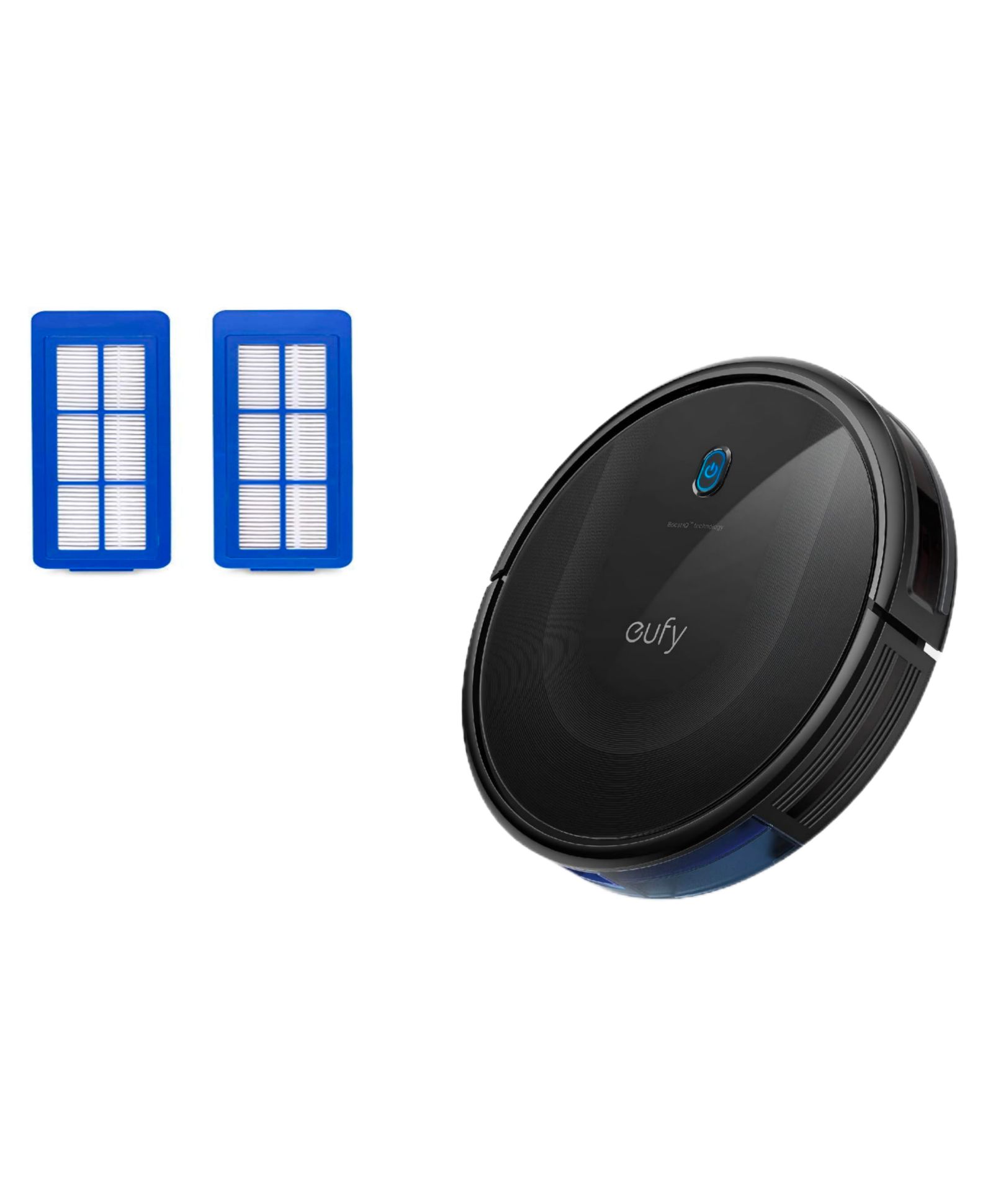eufy Combo Robot Vacuum 11S MAX , Super Thin, Quiet, Self-Charging Robotic Vacuum Cleaner and Replacement Filter Set