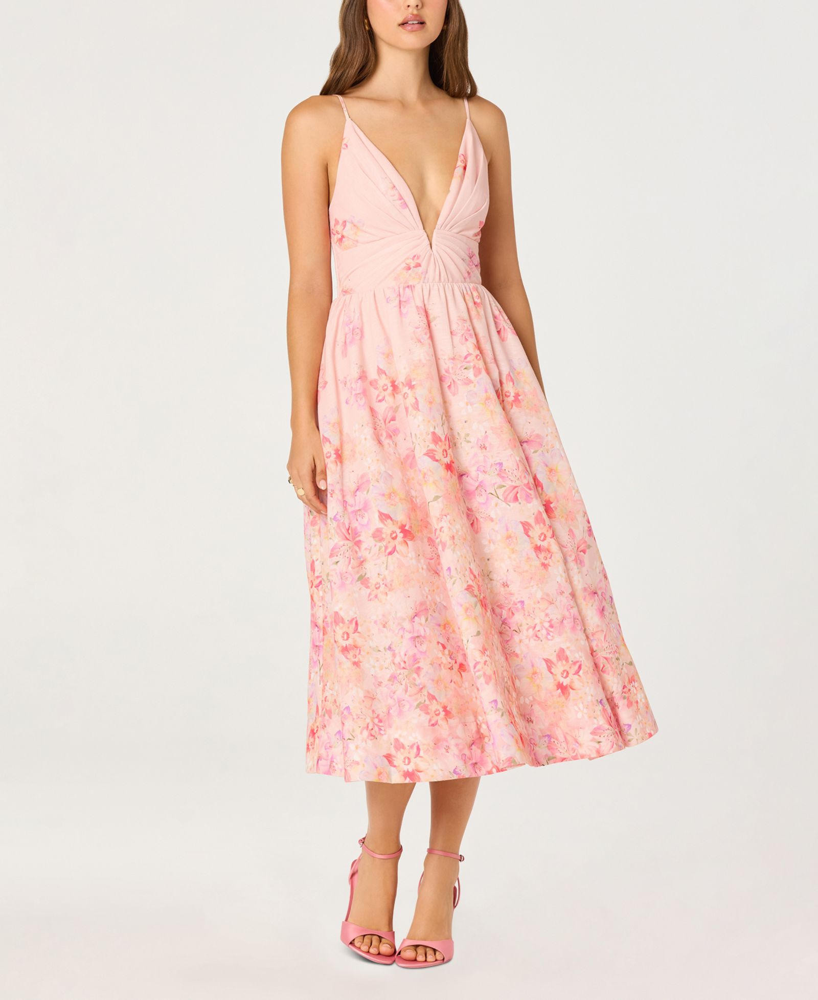 Женское платье ASTR the Label Janna V-Neck Sleeveless