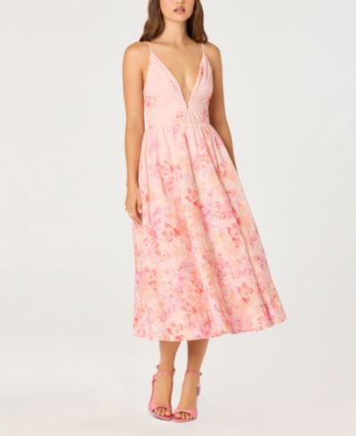 Женское платье ASTR the Label Janna V-Neck Sleeveless