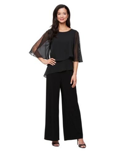 SL Fashions Petite комбинезон с двухслойным верхом