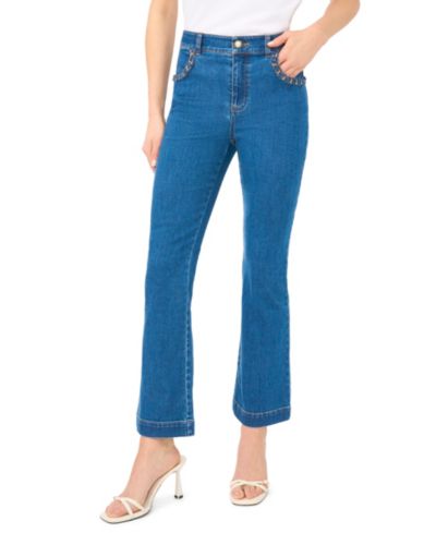 CeCe Women's Fitted Bootcut Denim Jeans