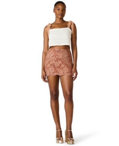 Steve Madden Women's Sleeveless Square Neck Top