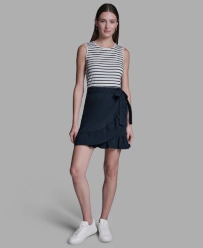 BCBG Women's Crewneck Sleeveless Dress