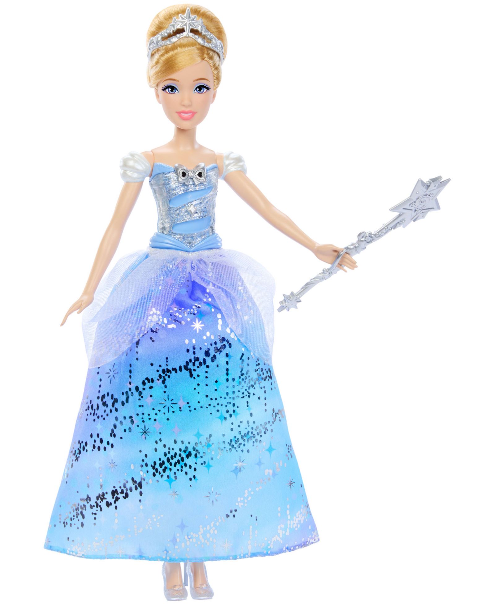 Disney Princess Cinderella Enchanted Ballgown 10" Interactive Light & Sound Fashion Doll, Ages 3+