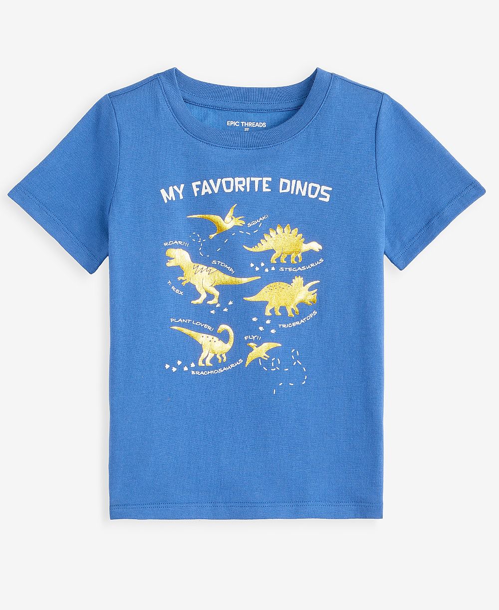 Детская футболка с динозавром Epic Threads для мальчиков 12M-5T
