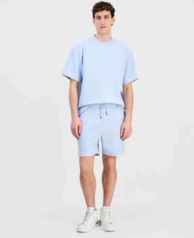 Мужские шорты HUGO by Hugo Boss Waffle Jersey 7" с завязками