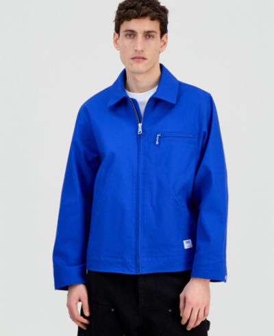 Мужская куртка Hugo Boss из смесового хлопка с молнией