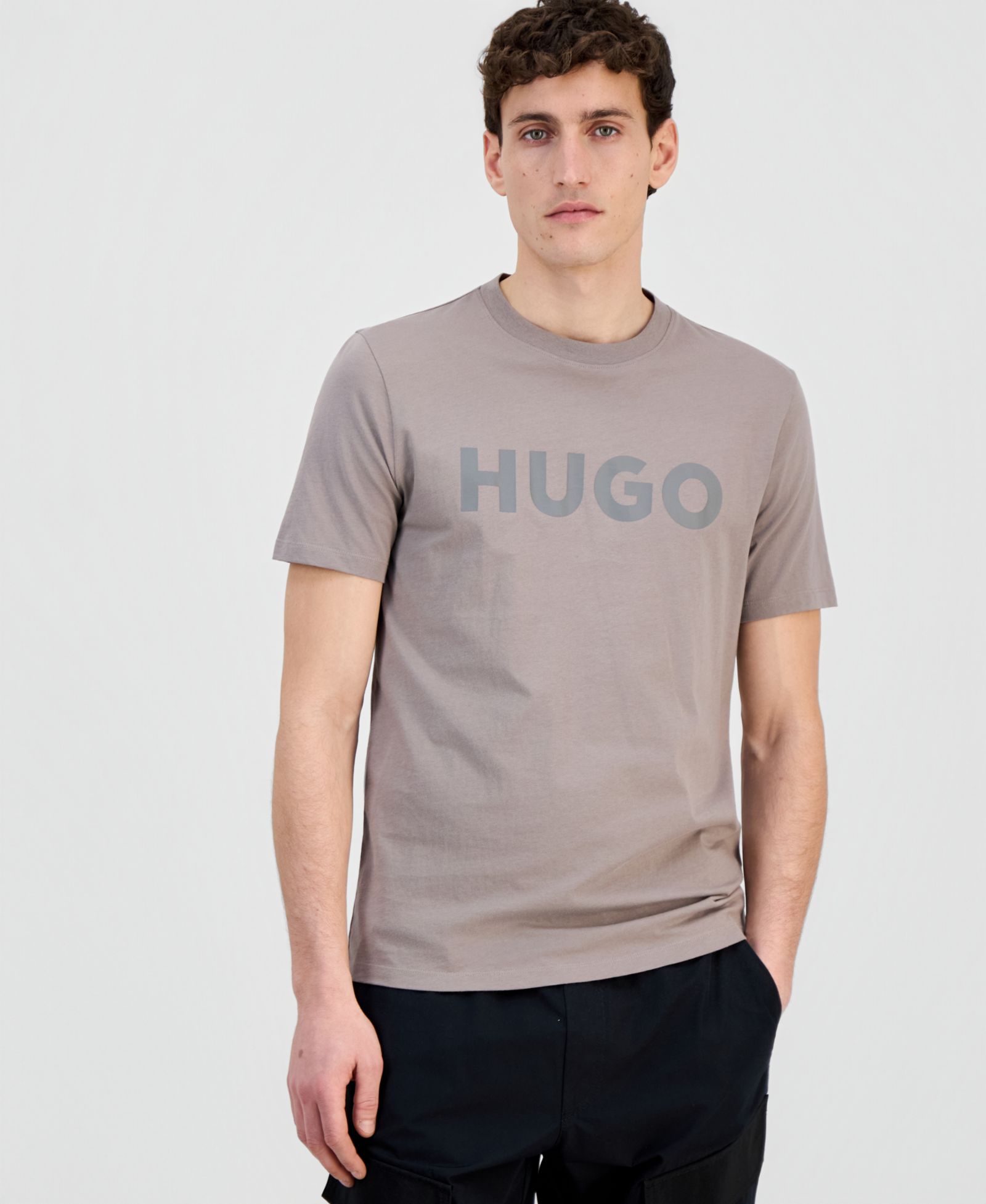 Hugo by Hugo Boss Men's Cotton Logo Crewneck Short-Sleeve T-Shirt