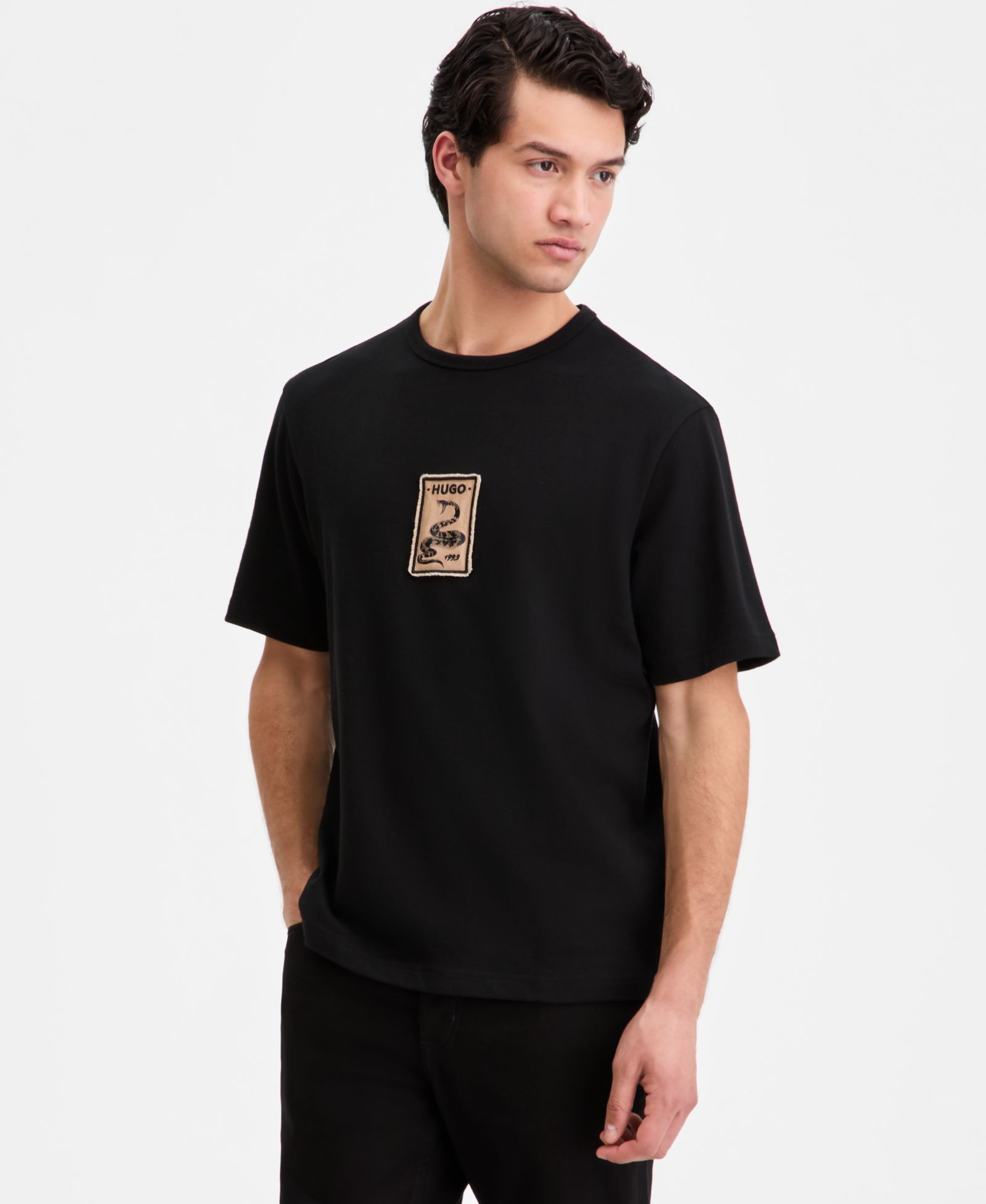 Hugo Boss Men's Cotton Logo Graphic Crewneck T-Shirt
