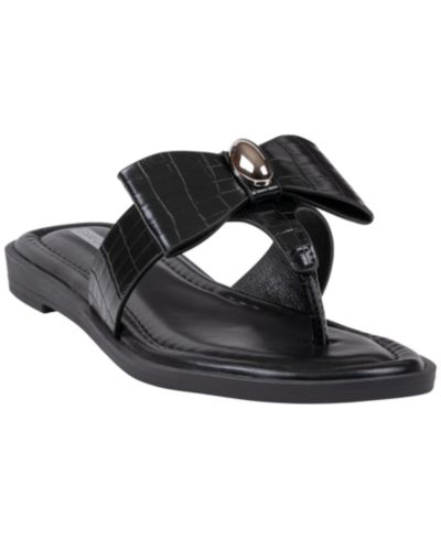Женские сандалии GC Shoes Women's Alba Bow Thong Flat