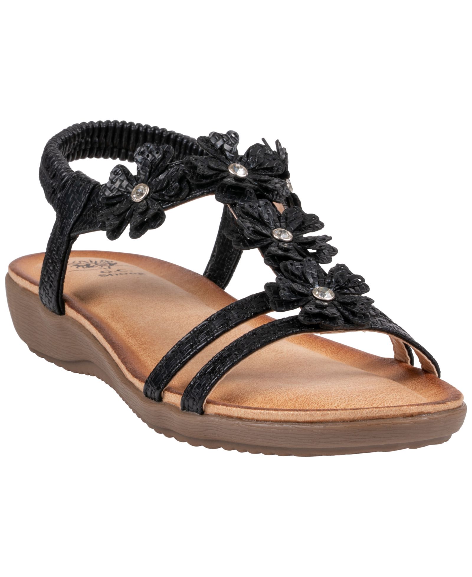 Женские сандалии GC Shoes Lily Floral Comfort Flat