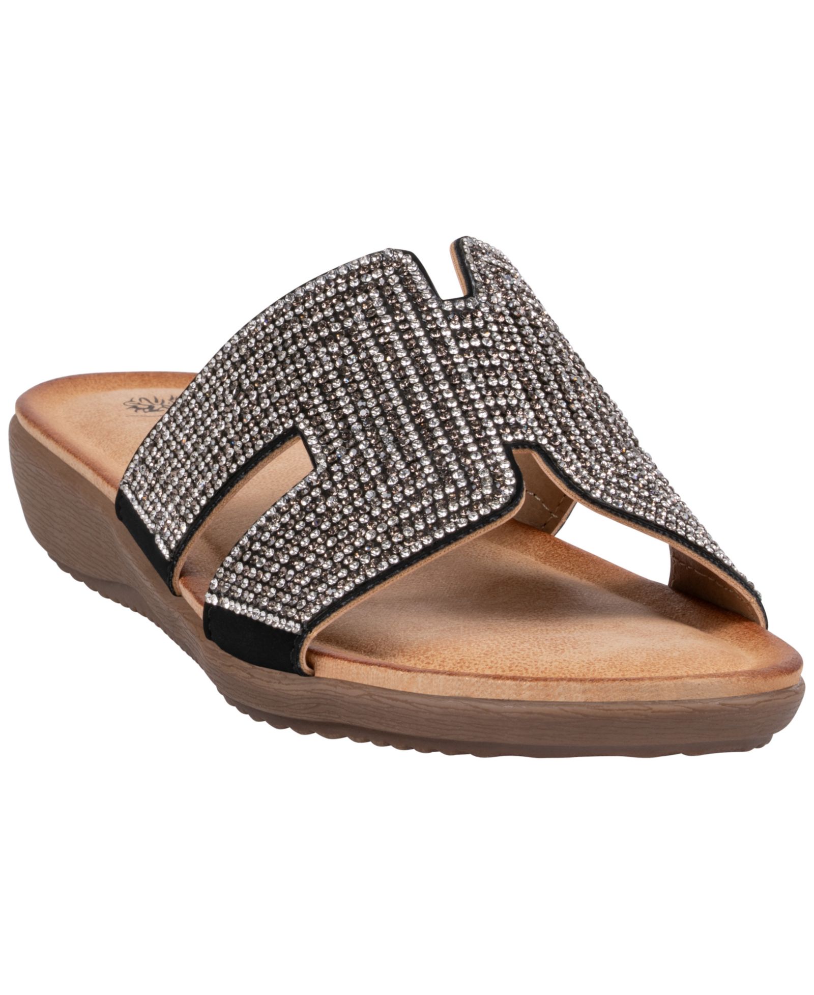 GC Shoes Women's Paxal Embellished Flat Sandals