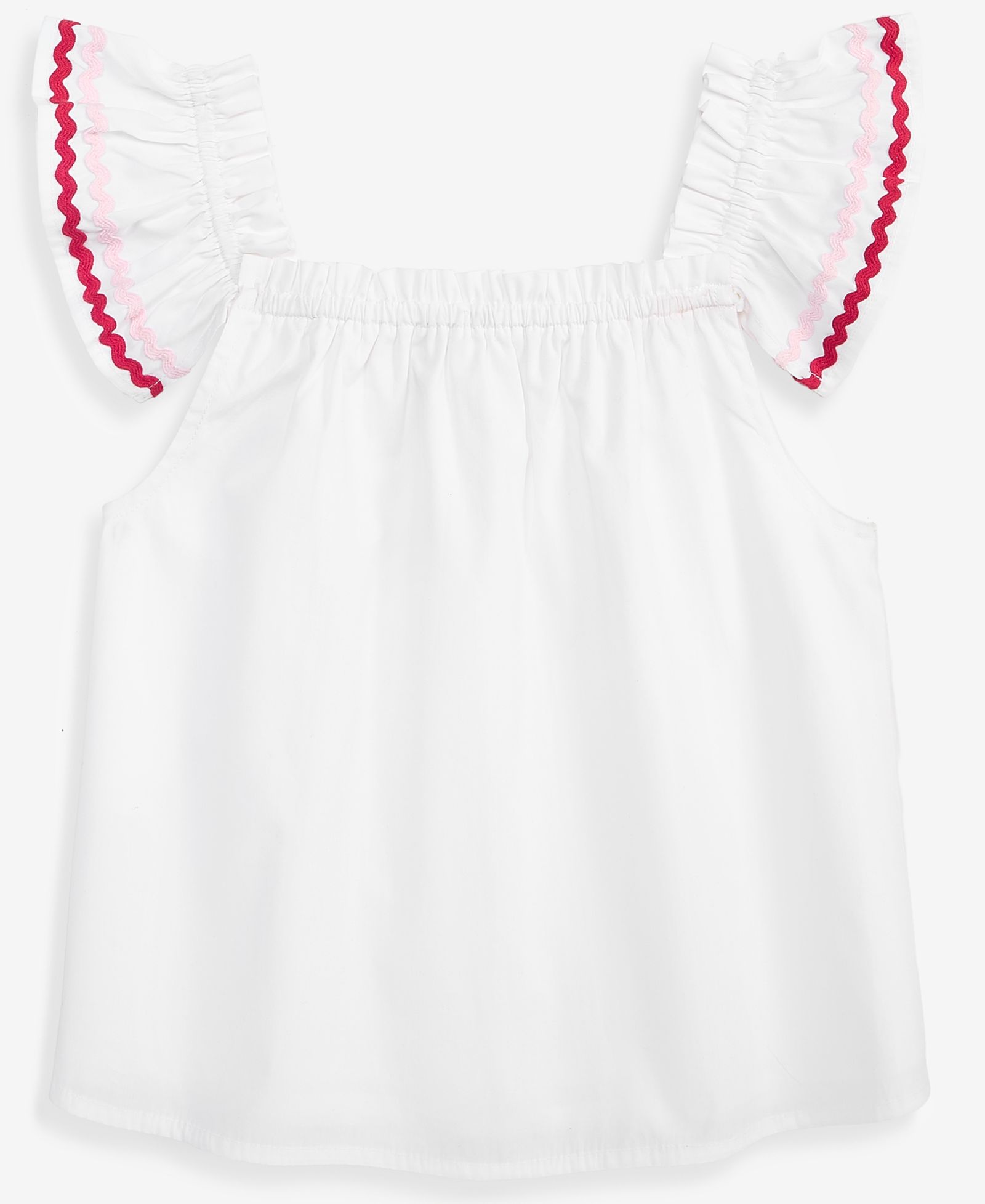 Детский хлопковый топ CeCe Girls' 6-8 Rik Rak Cotton Flutter Top