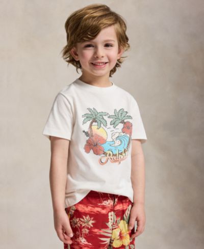 Детская футболка Polo Ralph Lauren 2-7 Short-Sleeve Jersey Graphic