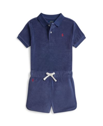 Polo Ralph Lauren Детский комплект из футболки поло и шорт из махровой ткани, 2-piece set