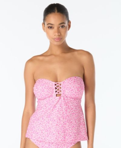Женский топ-танини с завязками на шее MICHAEL Michael Kors Lace-Up Bandeau Neck