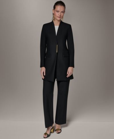 Женский блейзер Donna Karan New York Petite без воротника