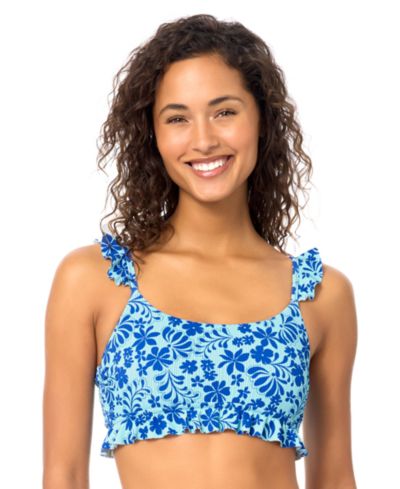 Raisins Women's Lily Scoop Neck Printed Swim Bikini Top