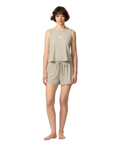 Комплект из топа GAP Women's Ribbed Tank Top и шорт, 2-Piece Set
