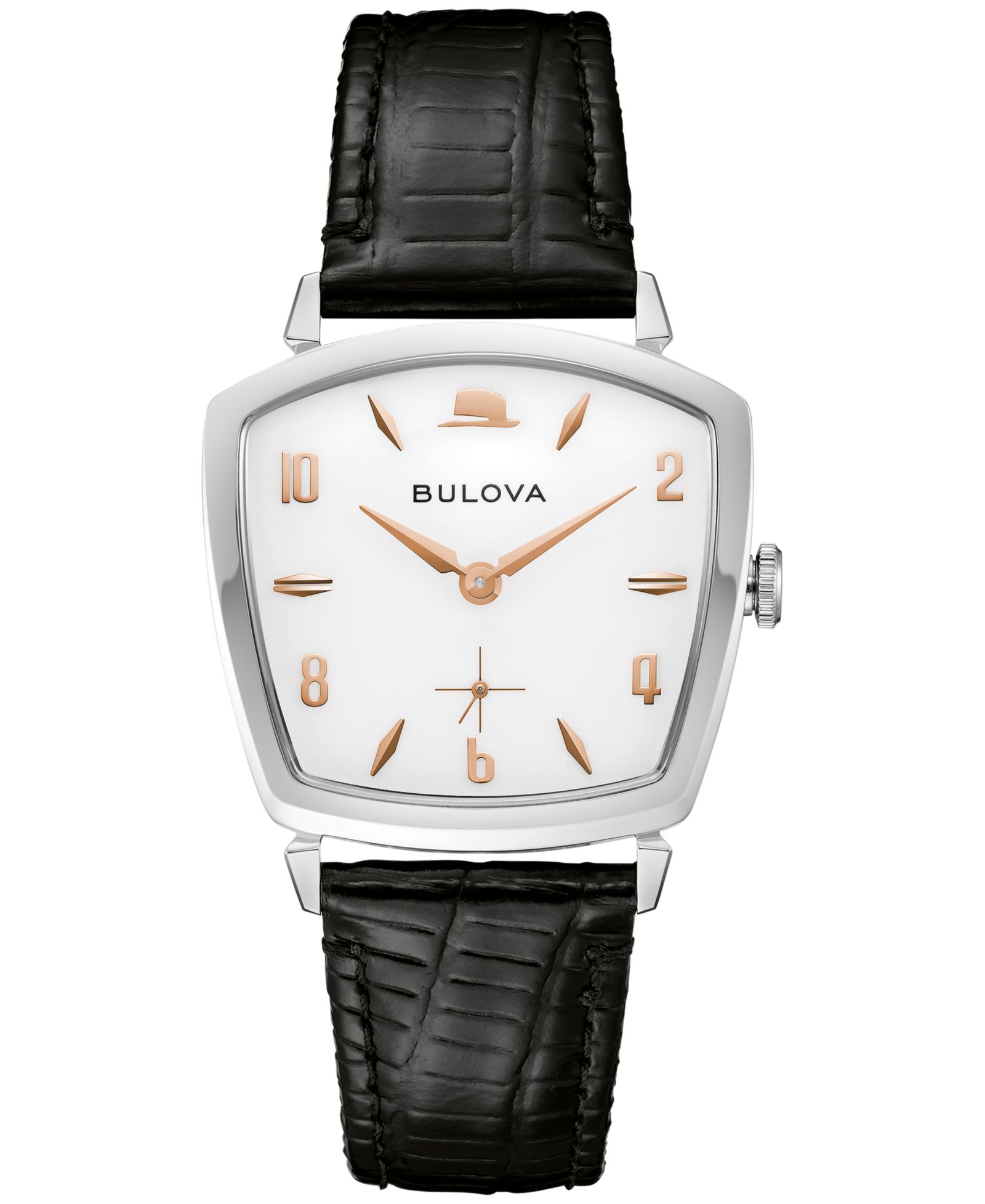 Bulova мужские наручные часы с черным кожаным ремешком, 40 мм, посвященные Фрэнку Синатре