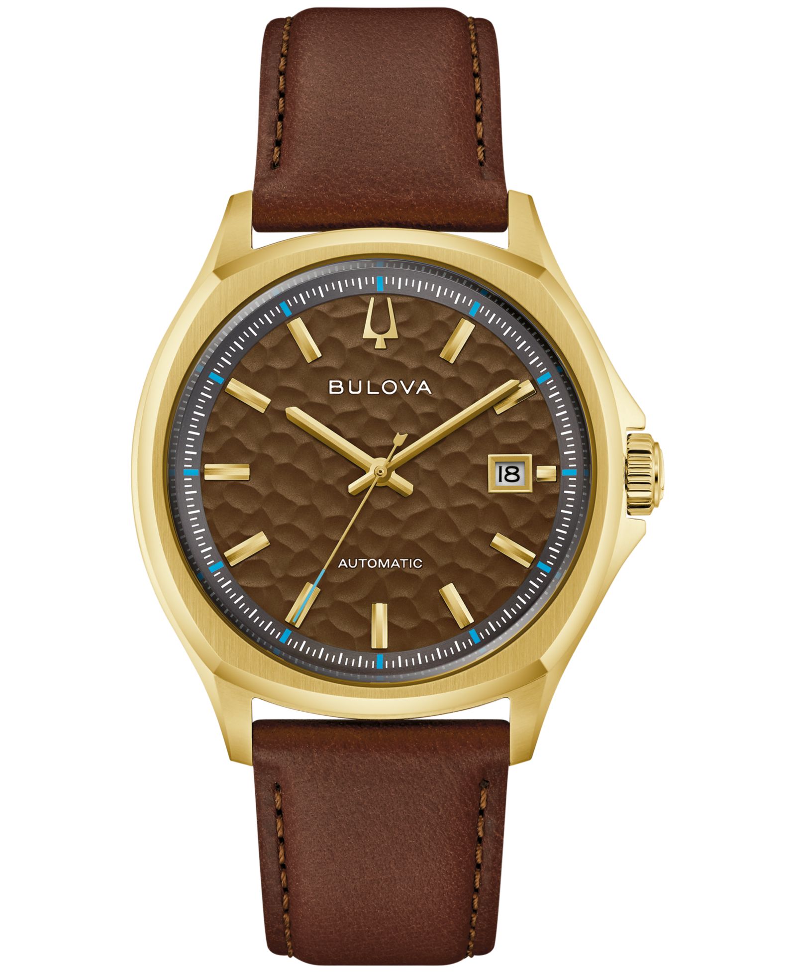 Bulova Men's Tony Bennett NYC Brown Leather Strap Watch 32mm