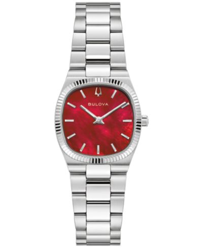 Bulova Женские классические часы Super Seville Silver-Tone Stainless Steel 25mm