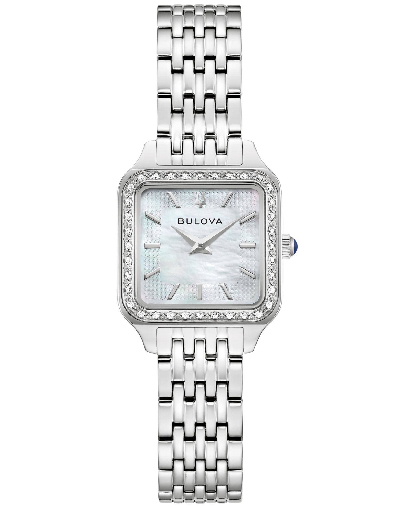 Женские часы Bulova Classic Sutton Silver-Tone Stainless Steel Bracelet Watch 22.7mm