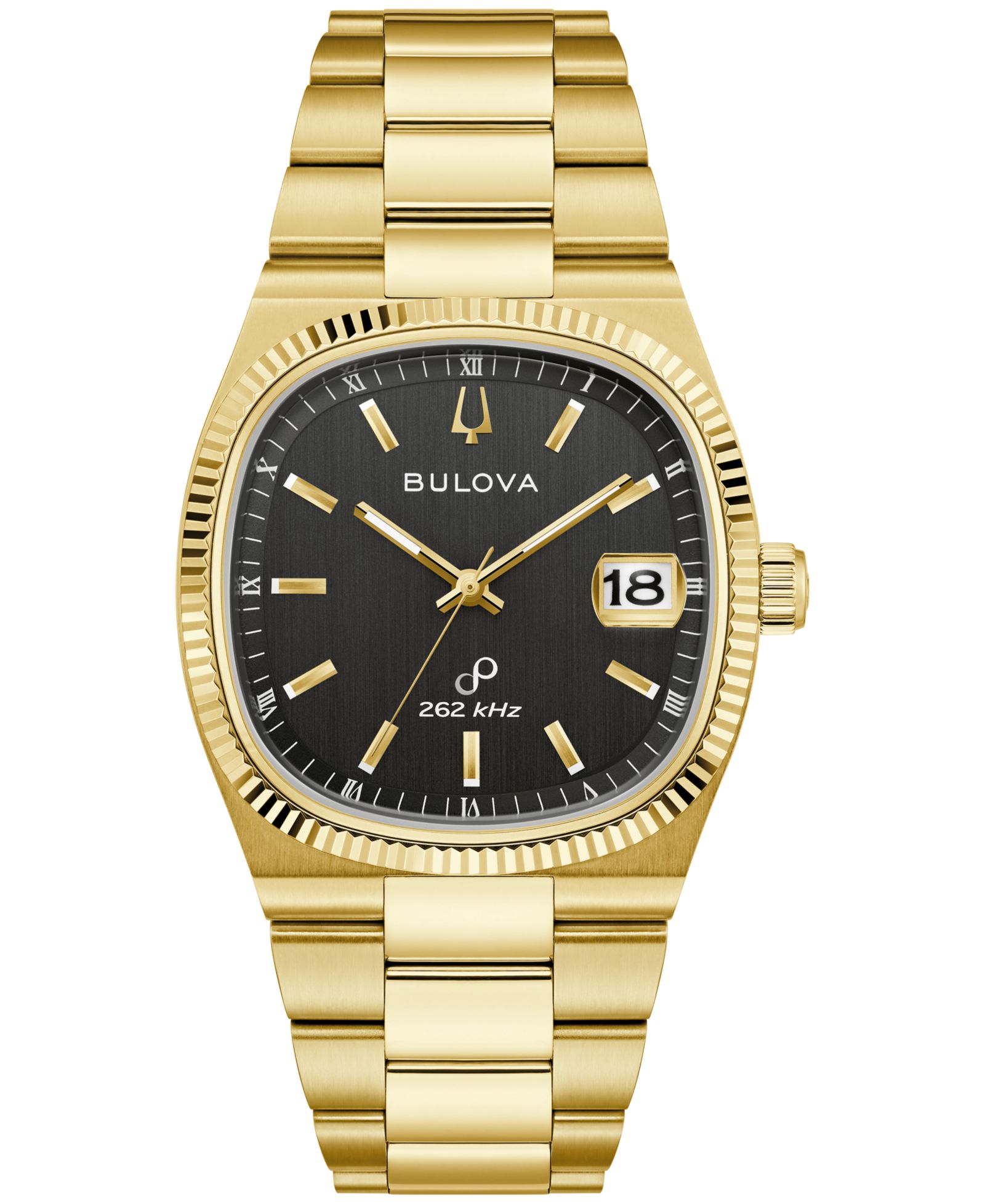 Bulova Men's Classic Super Seville Gold-Tone Stainless Steel Bracelet Watch 37.5mm